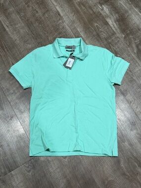 NWT CANALI BLACK EDITION AQUA POLO MENS SIZE  48